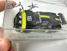 Spark Porsche 935 K3 Le Mans 1981 Signed by Racing Car Driver Bob Garretson 1:43