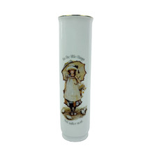 VTG Holly Hobbie Its the Little Things Japan Porcelain Bud Vase 7.5'' 1977