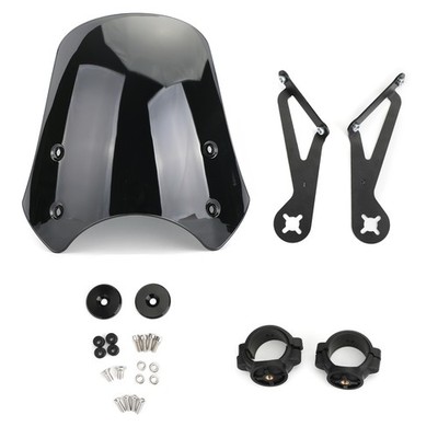 ABS Motorcycle Windscreen Windshield for Dyna Softail Models Black
