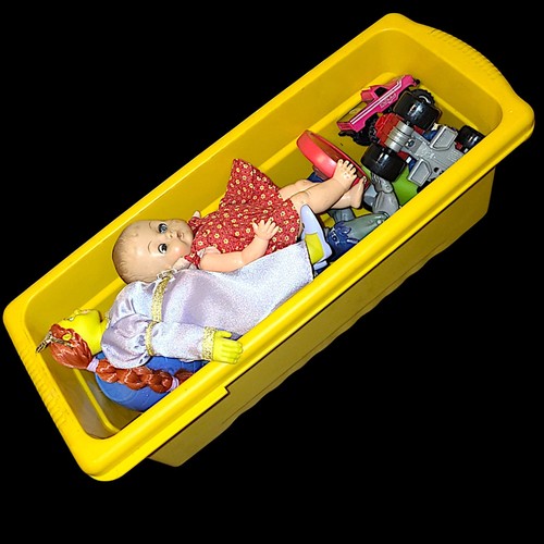 Cubby Storage Bin of Misc. Kids Toys - Picture 2 of 6