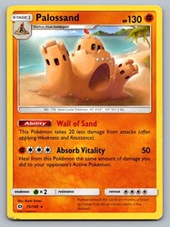 Palossand 75/149 Sun & Moon Base Set Rare