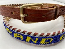 Vintage GRAND CANYON Native American Seed Beaded Womens Belt 34 READ