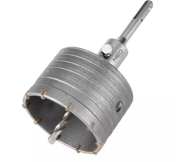 85mm TIP/ VISIBLE HOLE SAW WITH ADAPTER SDS+ AND 55-323