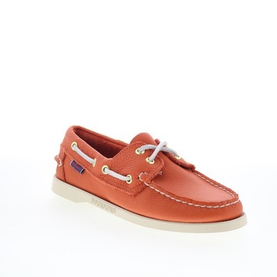 Sebago Portland Fisher Damen Orange Leder Halbschuhe