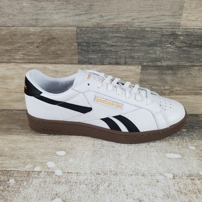 Reebok Club C Grounds UK Mens Shoes Sz 13 White Comfort Leather Lace Up Sneakers