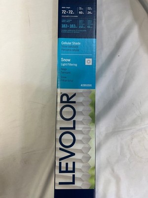 LEVOLOR 72-in x 72-in Light Filtering Cordless Cellular Shade - SNOW - 2893591