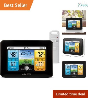 Wireless Home Weather Station Color Display Indoor Outdoor Thermometer