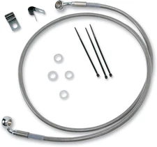 DRAG SPECIALTIES 640210-2 Brake Line - Front - +2" - Stainless Steel