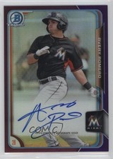 2015 Bowman Chrome Prospects Purple Refractor 112/250 Avery Romero Auto 1u6