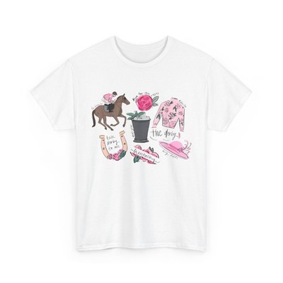 Horse Racing Doodles Shirt, Derby Day Silks Jockey Funny T-Shirt