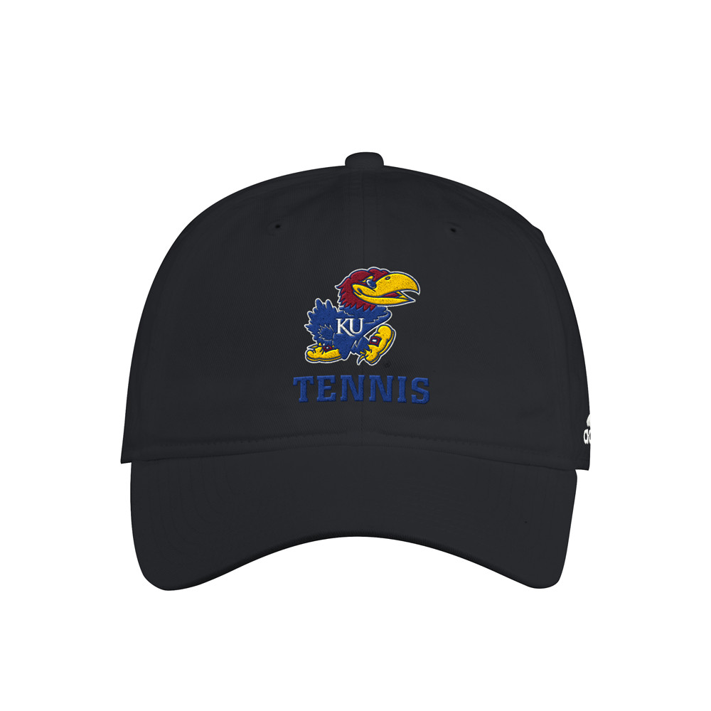 adidas Kansas Jayhawks Tennis Adjustable Slouch Cap Mens Size OSFM  Athletic Cas