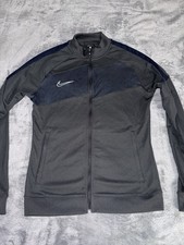 Nike Dri-Fit Womens Full Zip Track Jacket Size Small Gray
