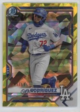 2021 Bowman Chrome Draft Sapphire Edition Yellow 49/99 Luis Rodriguez 18vp