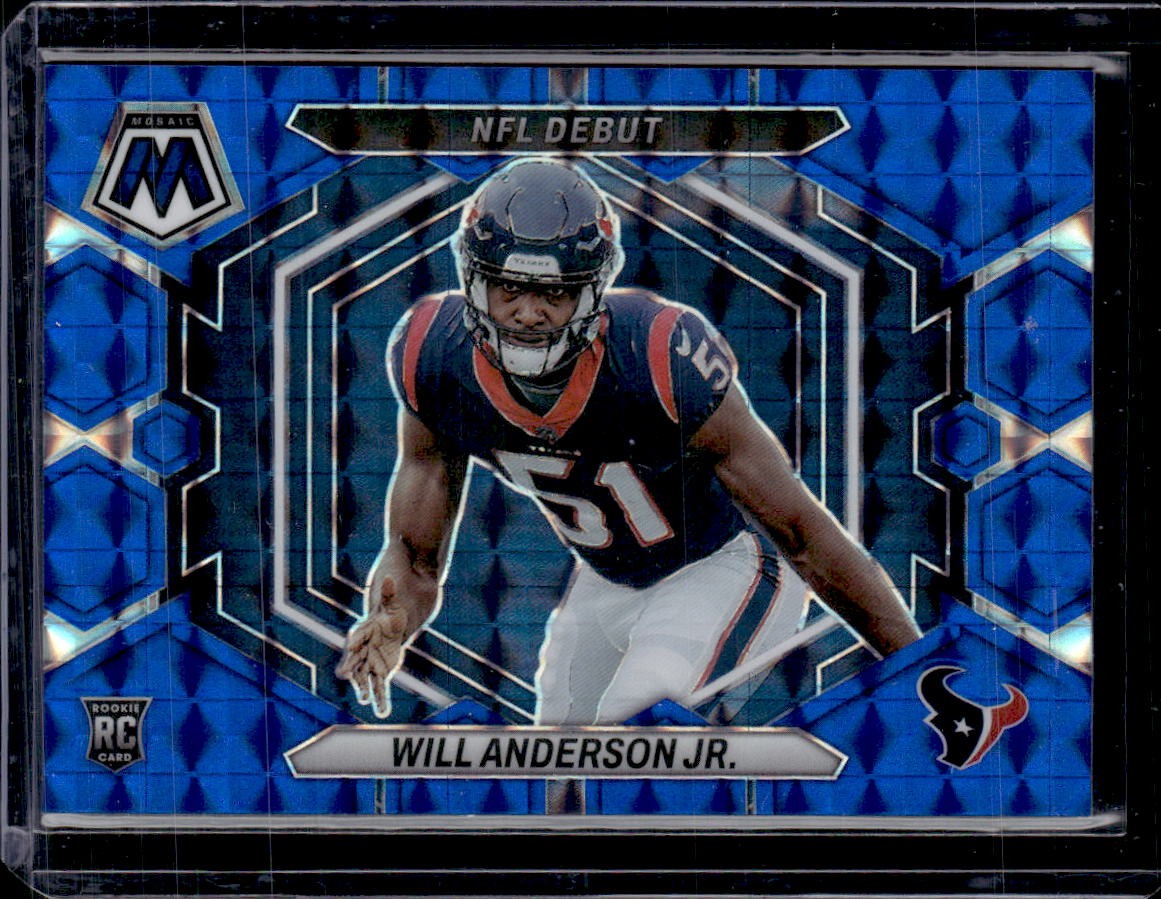 2023 Panini Mosaic #ND-19 Will Anderson Jr. Blue Mosaic #/99