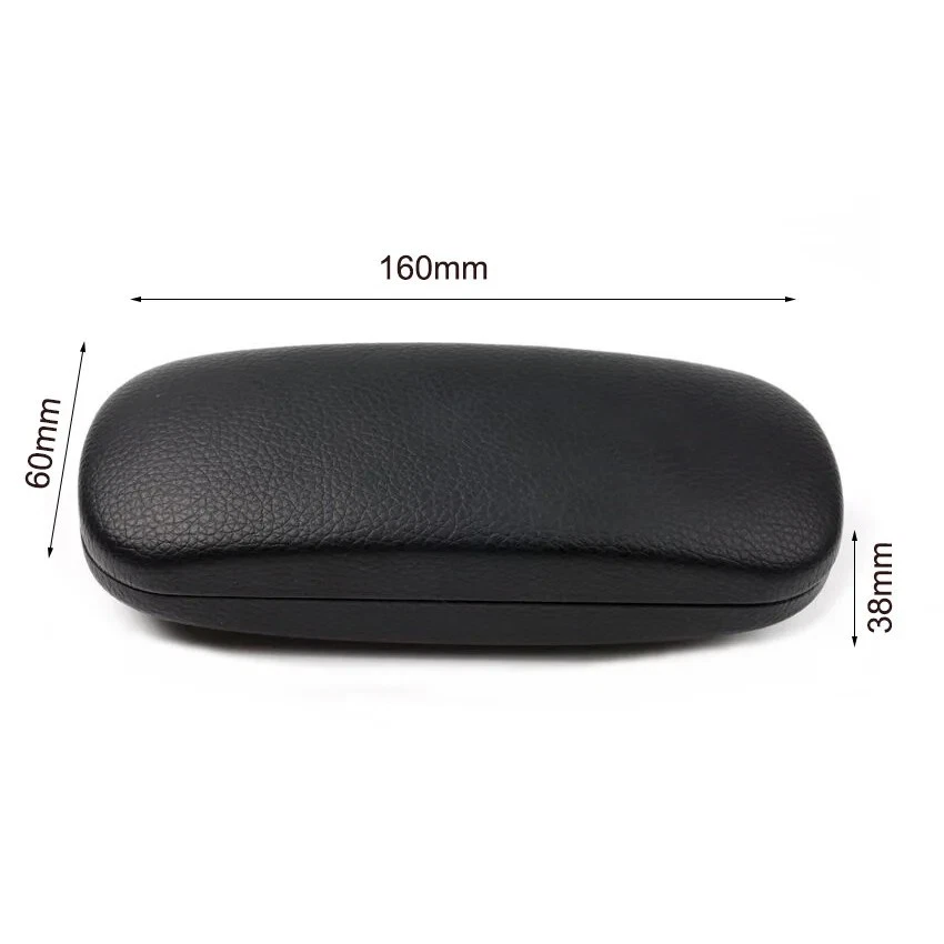 TRIXES Glasses Case Leather Black NEW Glasses Hard Case Spectacle Reading Case - Image 2 of 4