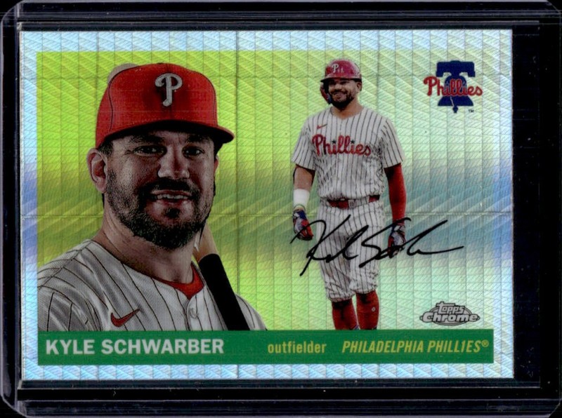 2025 Topps Chrome Platinum Kyle Schwarber Prism Refractor Retail Exclusive #175