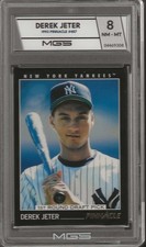 1993 PINNACLE BASEBALL #457 DEREK JETER   PROFESSIONALLY RATED NM-MT 8