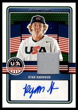 2023 Panini Stars & Stripes RYAN HARWOOD MATERIAL AUTO 15U-RH