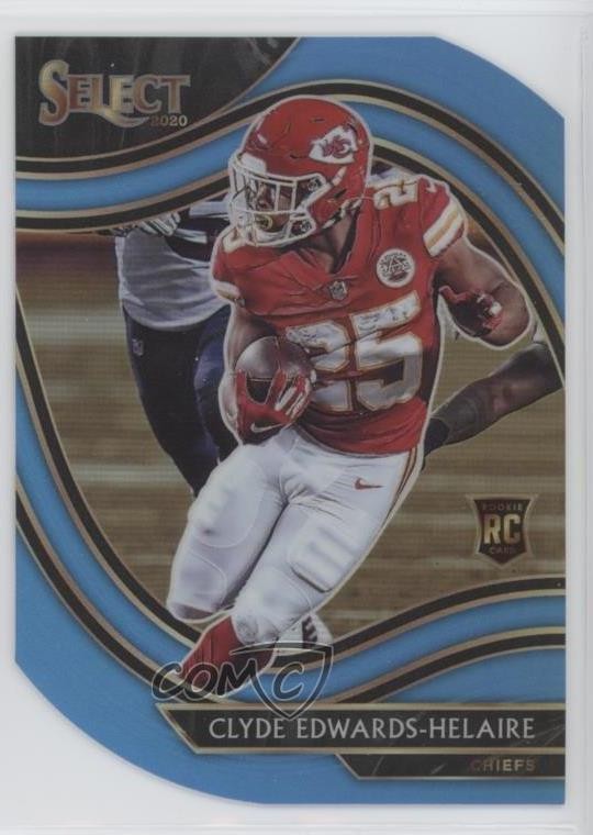 2020 Select Field Level Light Blue Prizm Die-Cut Clyde Edwards-Helaire #354 0hd6