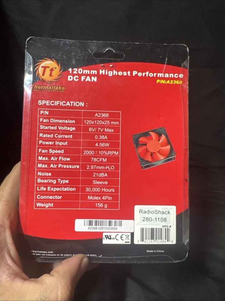 THERMALTAKE A2368 120mm Highest Performance DC Fan - Image 4 of 4