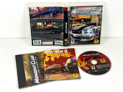 Midnight Club Los Angeles PS3 PlayStation 3 + Map Complete Black Label