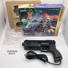 Sega Saturn Gun Controller Virtua Cop HSS-0122 Box Japan CRT TV Only Tested