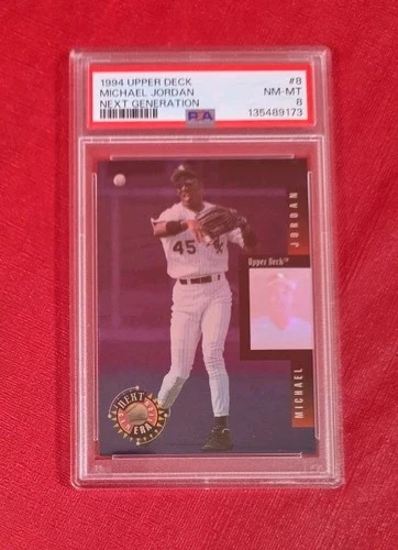 1994 Upper Deck  #8 Michael Jordan Next Generation White Sox Rookie PSA 8
