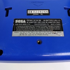 Sega Game Gear - Works, Recapped, LCD Screen Mod, Glass Lens, Clean Blue Shell 