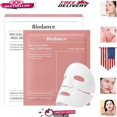 Korean -Collagen Hydrogel Mask: Anti-Aging & Brightening Treatment (4 Packs)