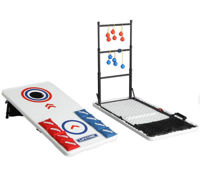 NEW Lifetime Game + Table Games-On-The-Go Combo Cornhole Ladderball Set NIP