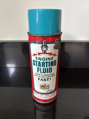 Vintage Kmart Starting Fluid Spray Can Blue Lid. Blue Light Special. 1/4 Full