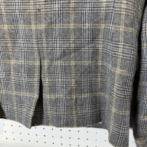 J.Crew Schuljungen Blazer Damen 6 grau Fischgrät kariert Zweiknopf Sakko - Bild 9 von 12