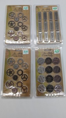 Lot of 4, New Tim Holtz Embellishments