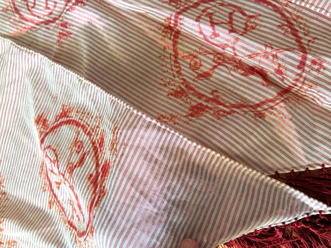 Hermes triangular scarf pointe nomade ex libris p… - image 6