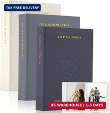 Beautiful Photo Album Set of 3 For 4x6 Pictures - Linen Album Safely Holds Up To