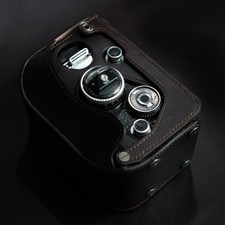 Real Leather Camera Bag For Rolleiflex 3.5 MX-EVS 2.8F 3.5F 2.8GX TLR Half Case