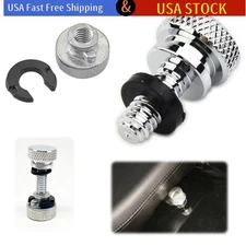 Chrome 1/4" Rear Fender to Passenger Seat Bolt Screw For 86-2024 Harley Touring