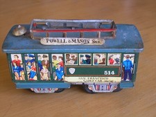 Vintage F. E. Walts Tin Railway Trolley Cable Car San Francisco 514 Powell Mason