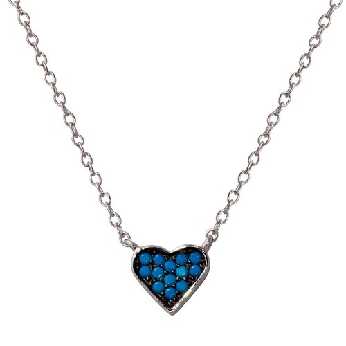 Chaîne forçat avec pendentif mère et fermoir cœur en argent 925