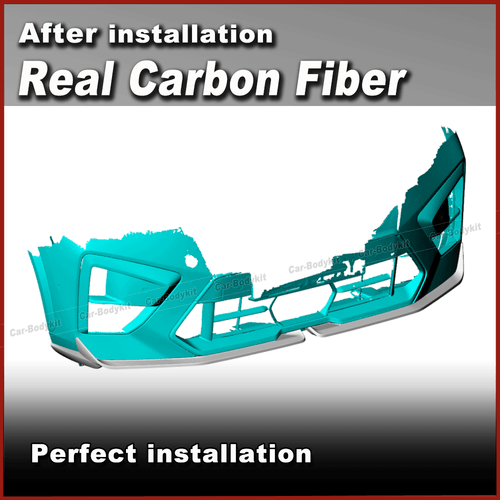 DRY Carbon Frontlippe Schwert Diffusor Frontspoiler für BMW F95 X5M LCI 2023-24 - Picture 2 of 13