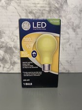 GE 9W LED Bug light Anti Insect A19 Yellow Bulb Indoor Outdoor Long life Lamp