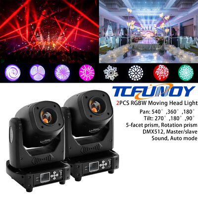 2x 200W LED Moving Head Light Beam DMX Stage DJ 5Facet Prism 13 Gobo Party Light