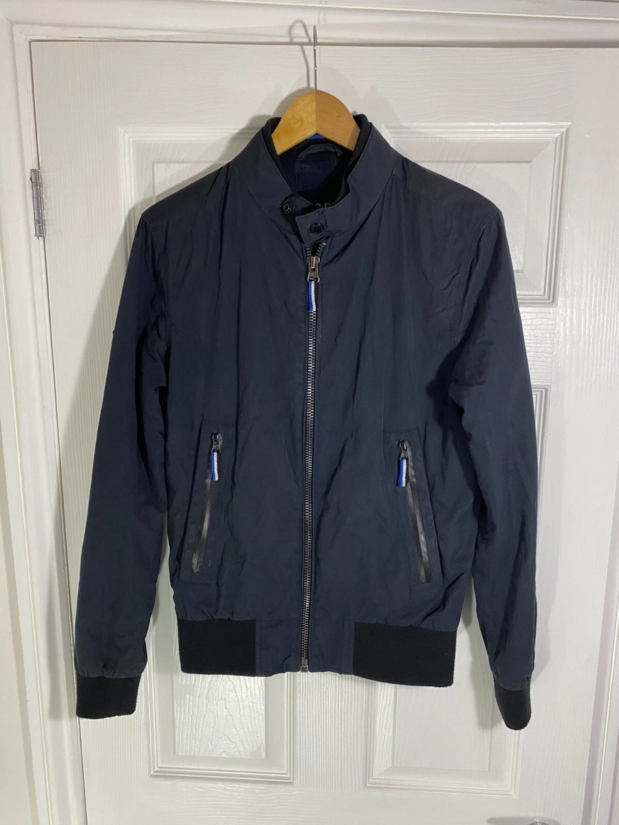 Superdry Idris Elba The Director Harrington Bomber Navy Jacket Men s S Coat
