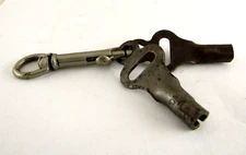 Vintage Roller Skate Key and Wrench Tool: UNION HARDWARE CO Lot Of 2 With Hook