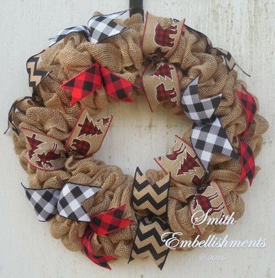 buffalo check burlap