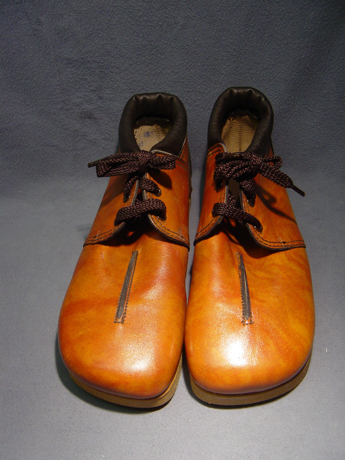 WOMEN'S "ROBERTS" BROWN LEATHER CASUAL 3 EYELET LACE UP SHOE SIZE 10 1/