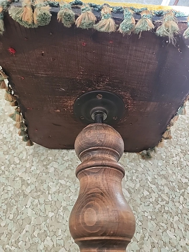 Старинный викторианский органный табурет - Изображение 3 из 4