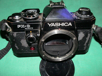 Yashica FX-D Quartz 35mm Spiegelreflexkamera SLR Kamera ungeprüft Camera Body Y7