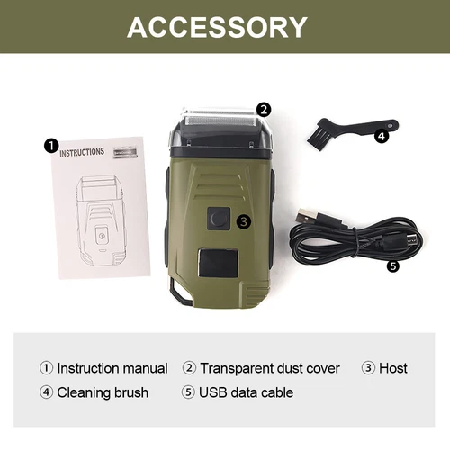 USB Rechargeable Foil Shaver Electric Cordless Wet/Dry Shaver Razor for Men New - Picture 4 of 13
