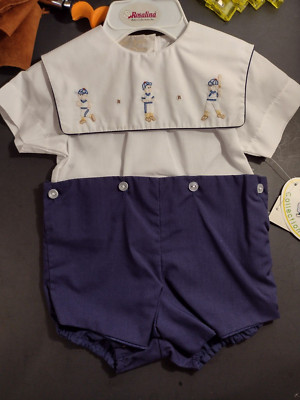 9 months Rosalina baseball dress shirt and shorts set for boys